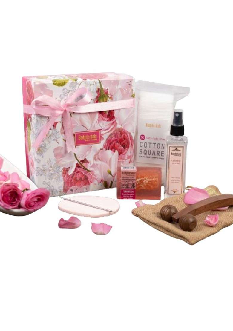 Bodyherbals Natural Face Care Collections Gift Set With Rose Extract - Indya