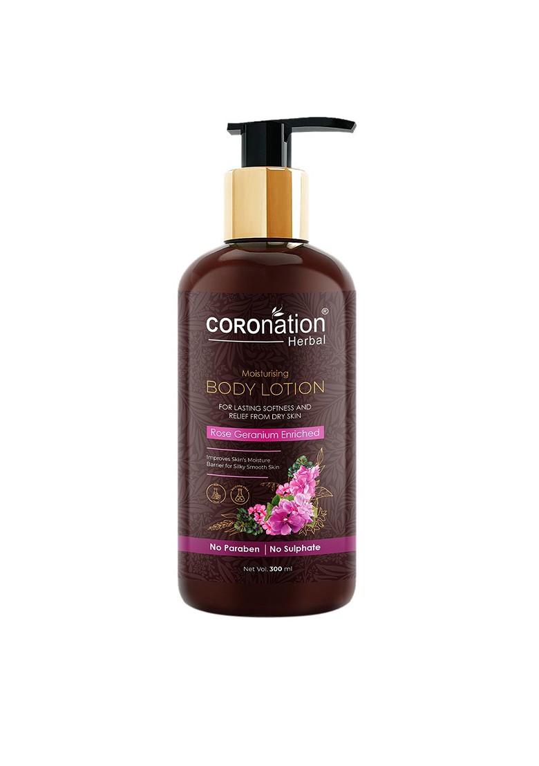 Coronation Herbal Rose Geranium Enriched Moisturising Body Lotion 300 Ml
