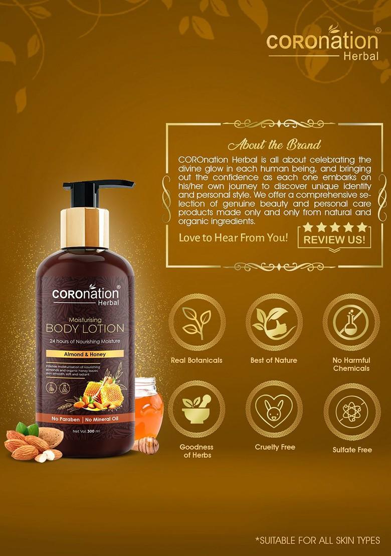 Coronation Herbal Almond Honey Moisturising Body Lotion 300 Ml