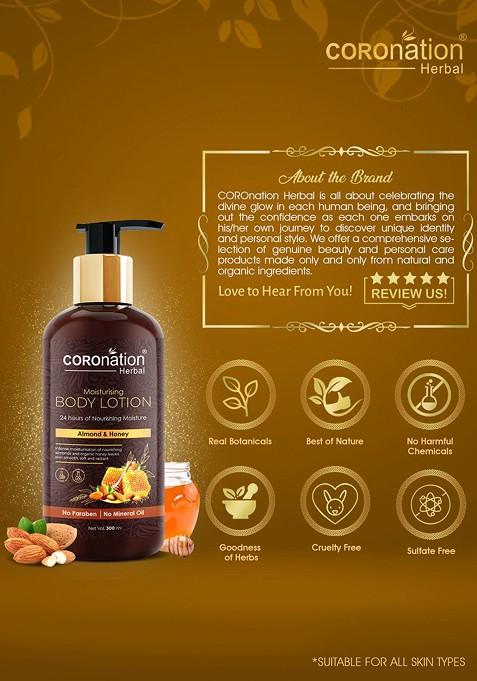Coronation Herbal Almond Honey Moisturising Body Lotion 300 Ml