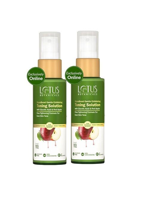 Lotus Botanicals Set Of 2 Glycoboost Toning With Red Apple 50Ml Each