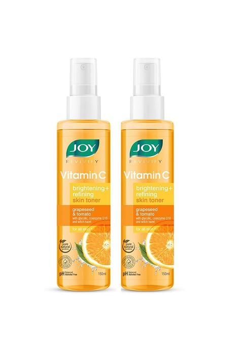 Joy Set Of 2 Vitamin C Face Toner For Skin Brightening 150 Ml Each