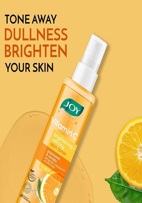 Joy Set Of 2 Vitamin C Face Toner For Skin Brightening 150 Ml Each