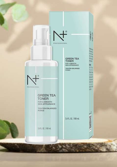 N Plus Professional Green Tea Toner For Smooth Skin 100 Ml