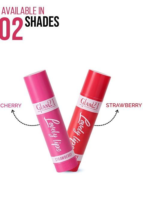 Glam21 Set Of 2 Moisturizing Lip Balm 5 G 01 Cherry 02 Strawberry