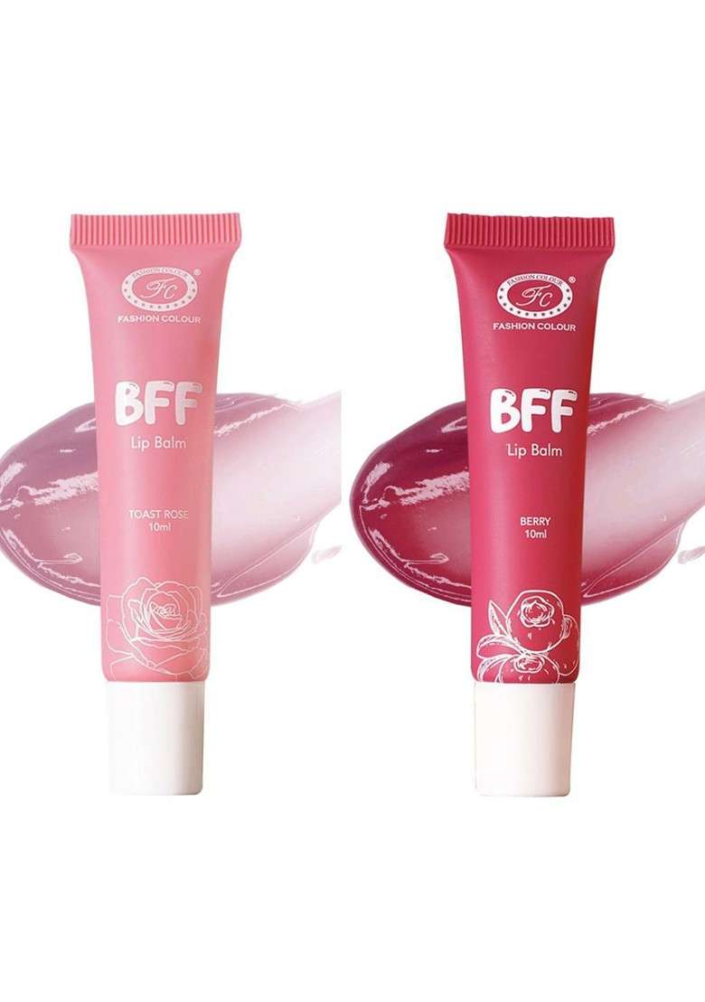 Fashion Colour Set Of 2 Bff Lip Balm 10 Ml Each Toast Rose Brown Sugar - Indya