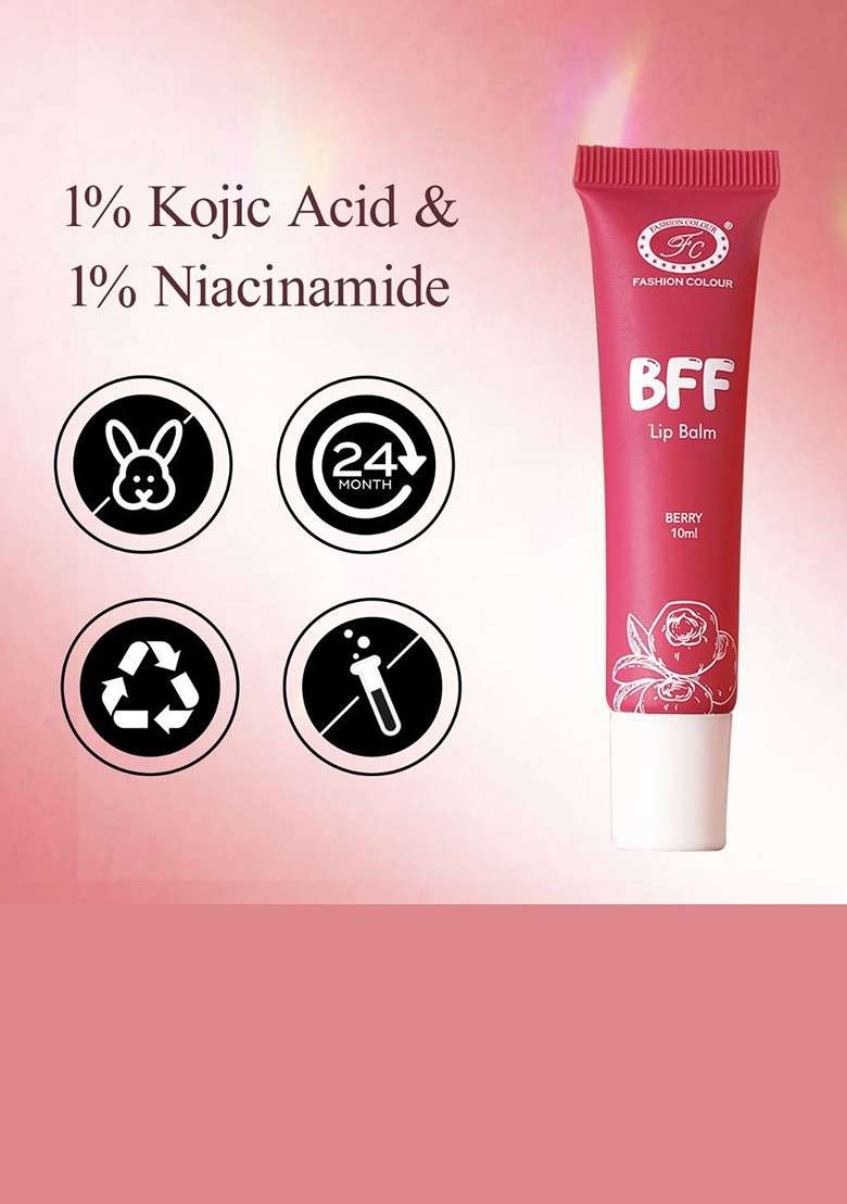 Fashion Colour Set Of 2 Bff Lip Balm 10 Ml Each Toast Rose Brown Sugar - Indya
