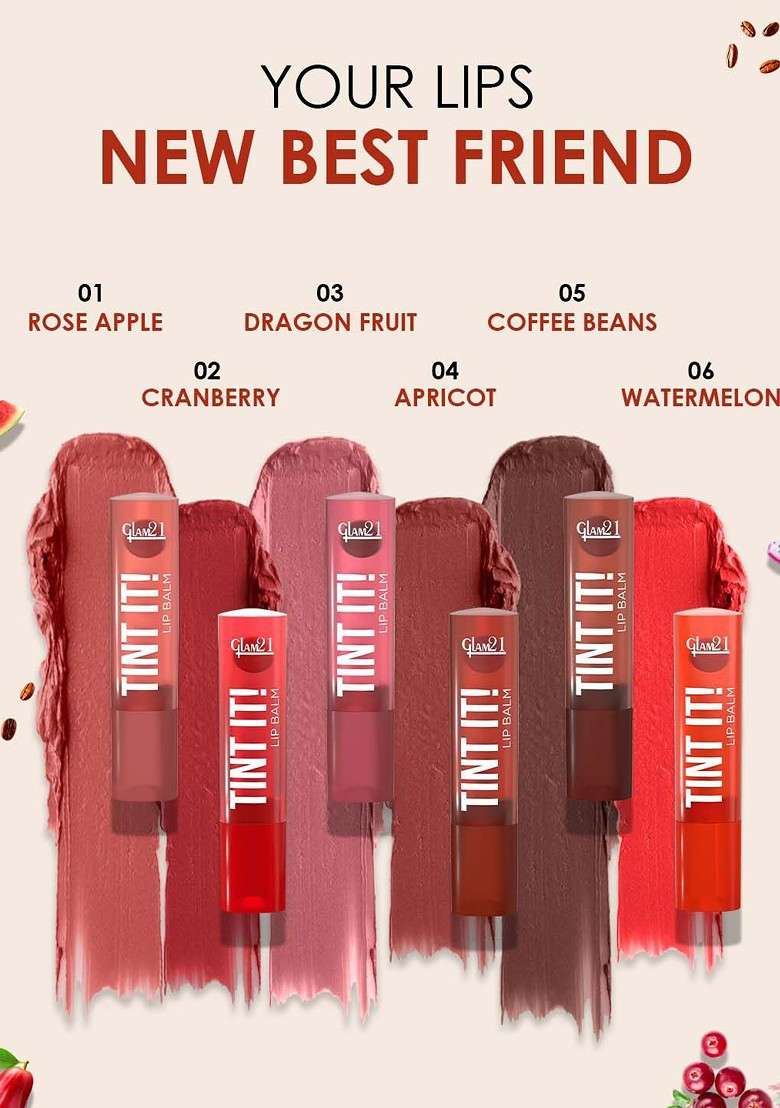 Glam21 Tint It Spf15 Lip Balm With Vitamin E 3 5G Dragon Fruit 03 - Indya