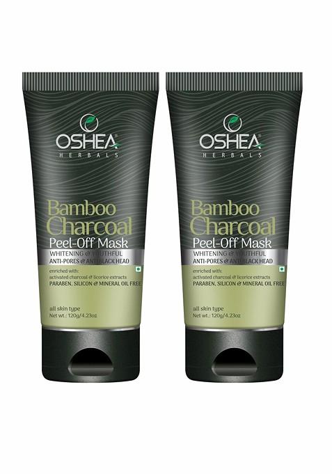 Oshea Herbals Pack Of 2 Bamboo Charcoal Peel Off Mask