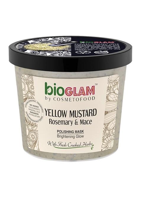 Cosmetofood Grey Off White Bioglam Mustard Rosemary Mace Polishing Mask Brightening Glow 100 Ml