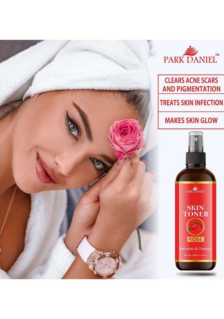 Park Daniel Premium Rose Skin Toner 100 Ml - Indya