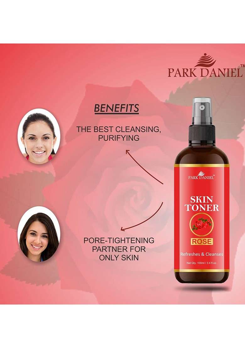 Park Daniel Premium Rose Skin Toner 100 Ml - Indya