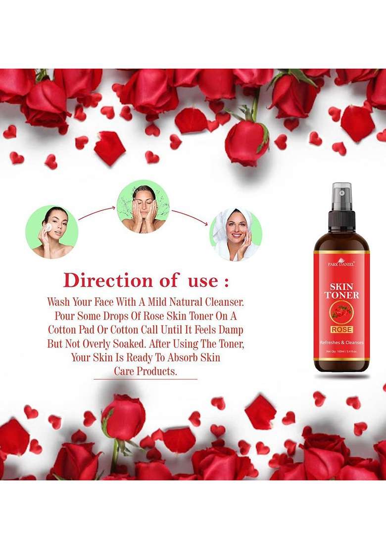 Park Daniel Set Of 2 Premium Rose Toner 200 Ml - Indya