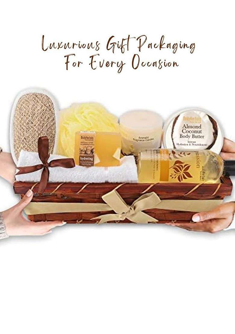 Bodyherbals 7 Pcs Tropical Coconut Warm Vanilla Luxurious Skin Care Gift Set - Indya
