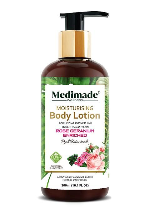 Medimade Pink Rose Enriched Moisturizing Body Lotion 300 Ml