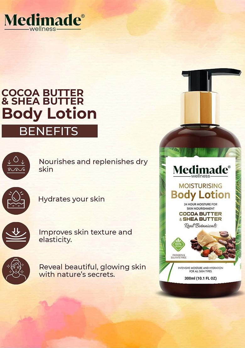 Medimade Cocoa Butter Shea Moisturizing Body Lotion 300 Ml
