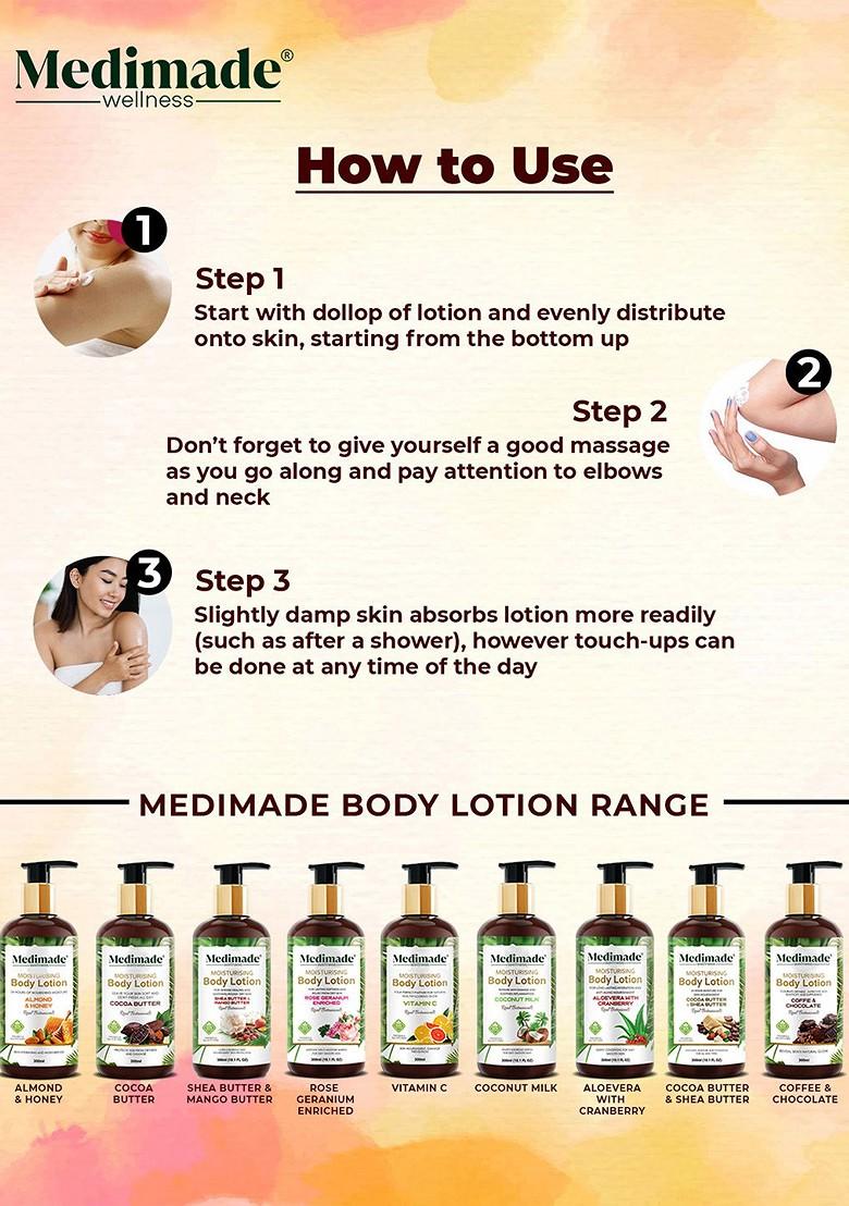 Medimade Cocoa Butter Shea Moisturizing Body Lotion 300 Ml