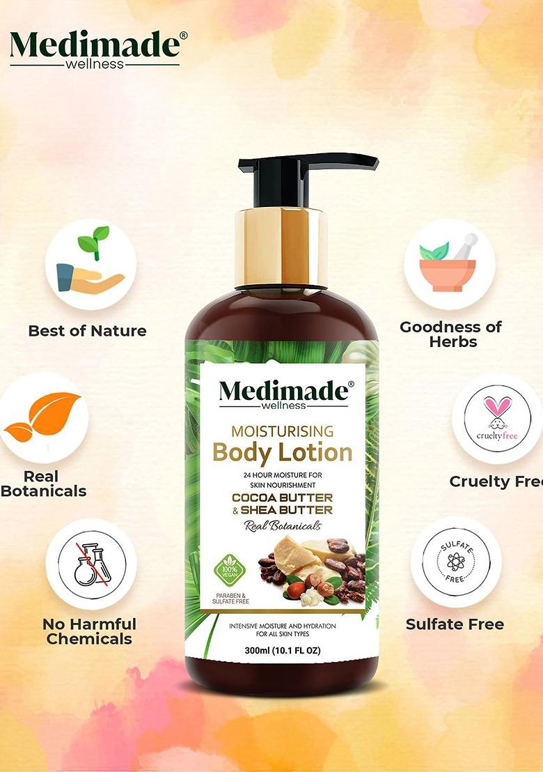 Medimade Cocoa Butter Shea Moisturizing Body Lotion 300 Ml