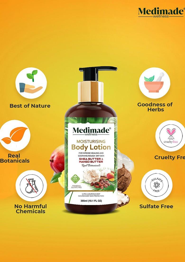 Medimade Shea Butter And Mango Moisturising Body Lotion 300 Ml