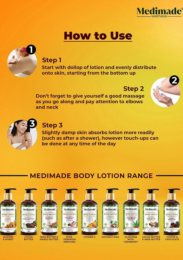 Medimade Shea Butter And Mango Moisturising Body Lotion 300 Ml