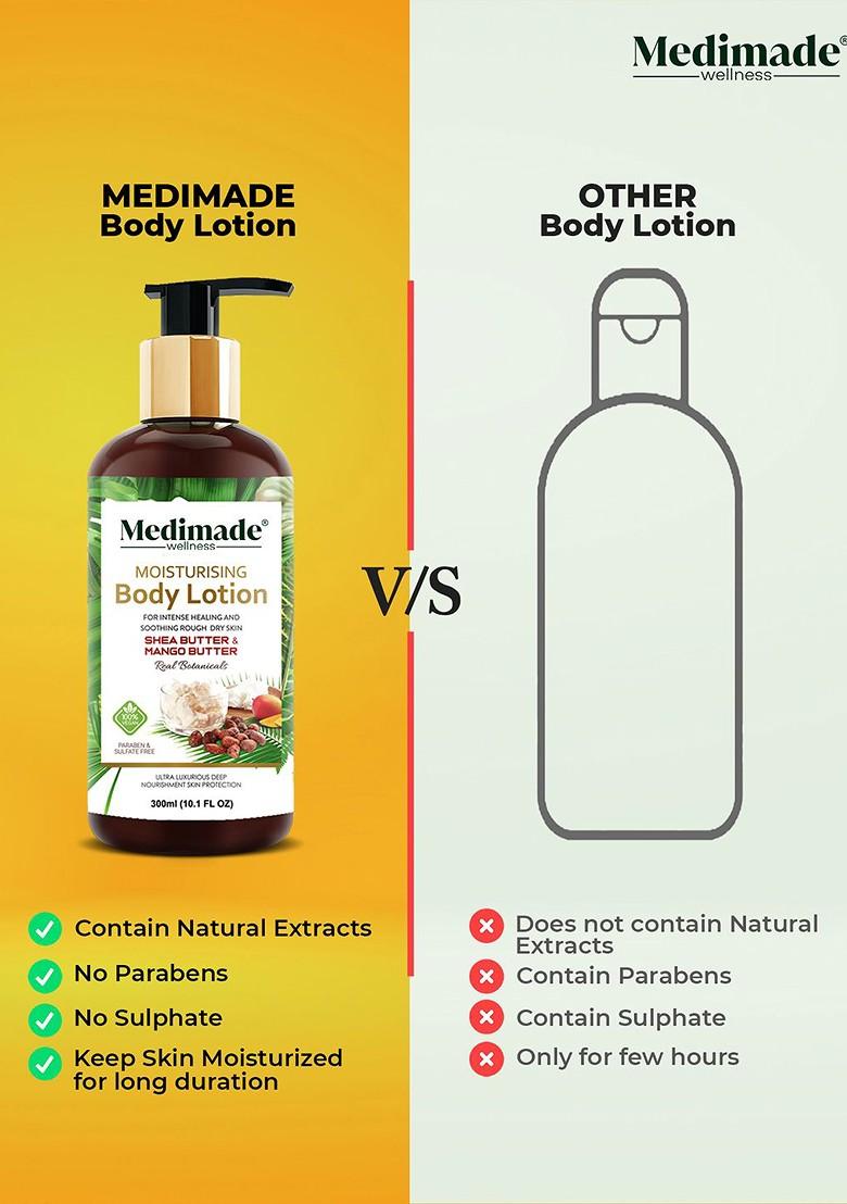 Medimade Shea Butter And Mango Moisturising Body Lotion 300 Ml