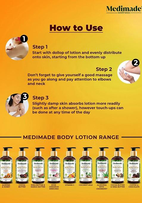 Medimade Shea Butter And Mango Moisturising Body Lotion 300 Ml