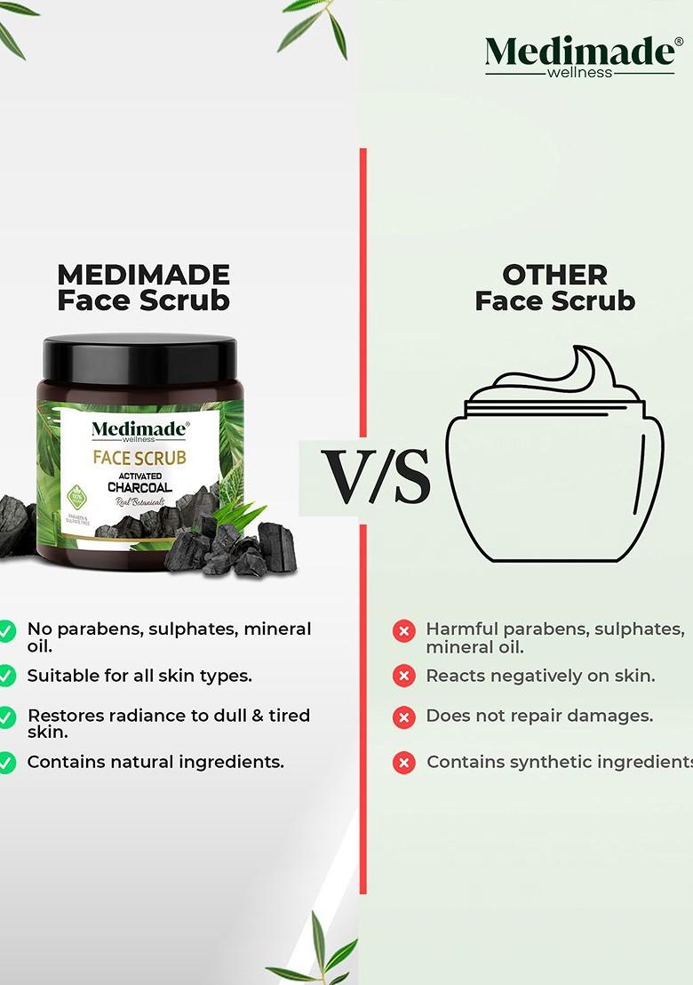 Medimade Activated Charcoal Face Scrub 100 G