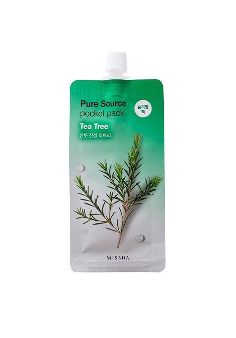 Missha Unisex Set Of 5 Pure Source Pocket Pack Tea Tree