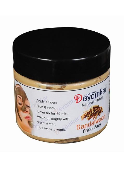 Deyomkar Natural Herbal Sandalwood Face Pack For Glowing Skin 200 Ml