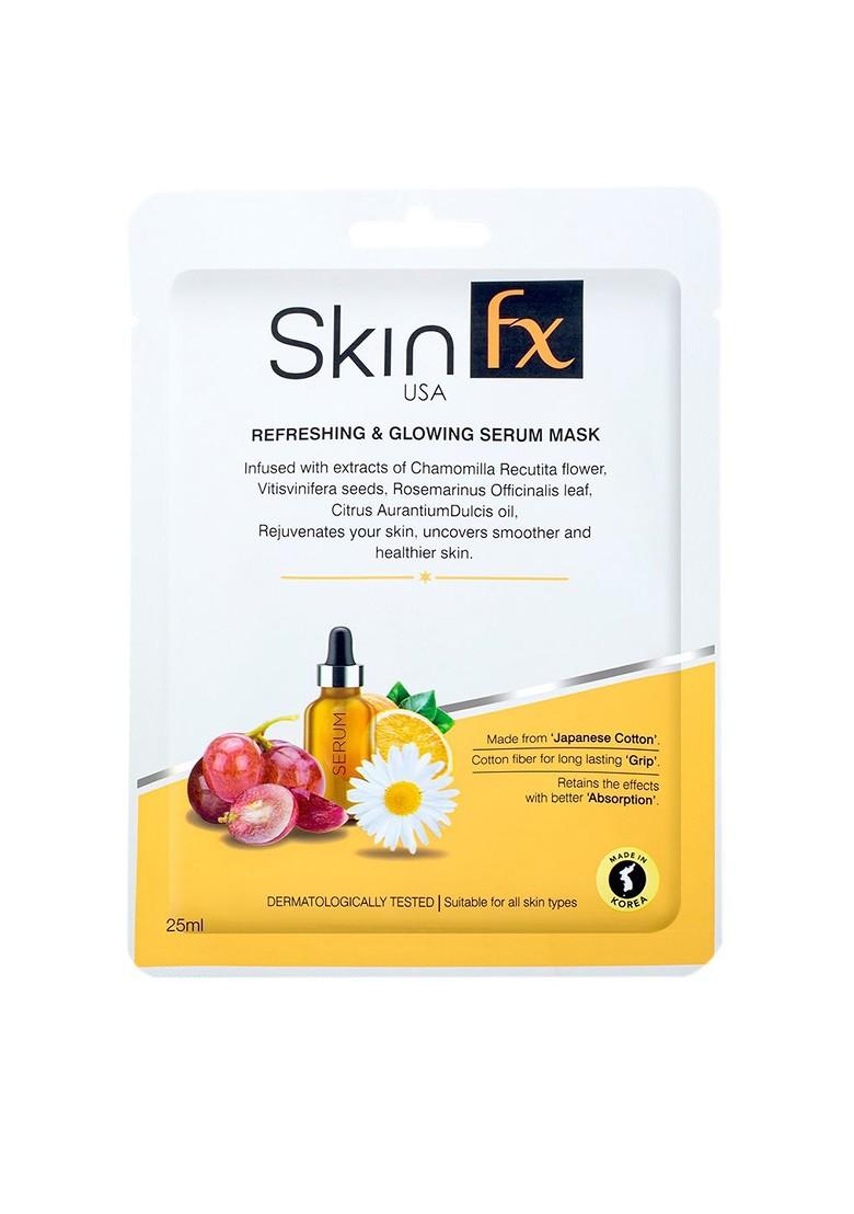 Skin Fx Set F 2 Unisex Brightening Moisturising Refreshing Glowing Facial Serum Mask