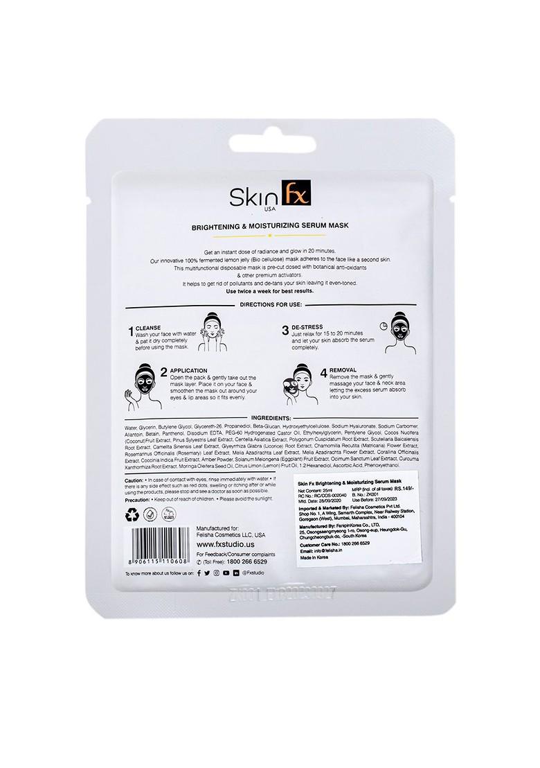 Skin Fx Set F 2 Unisex Brightening Moisturising Refreshing Glowing Facial Serum Mask