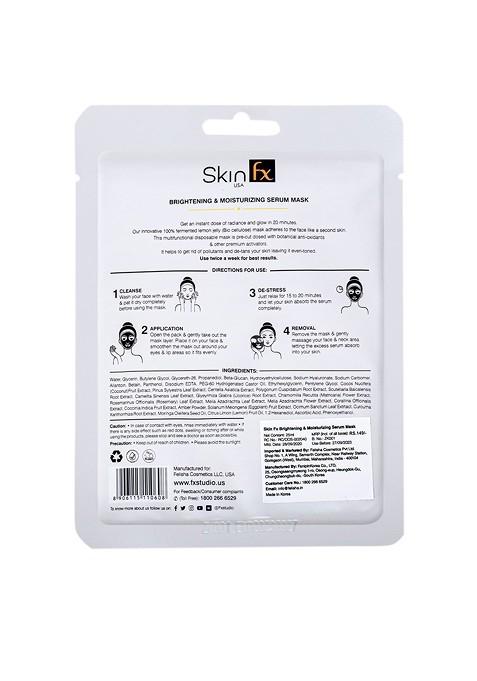 Skin Fx Set F 2 Unisex Brightening Moisturising Refreshing Glowing Facial Serum Mask