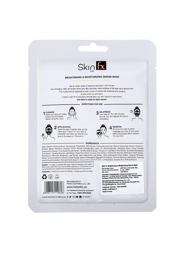 Skin Fx Unisex Pack Of 2 De Tan Lightening Brightening Moisturizing Facial Serum Mask