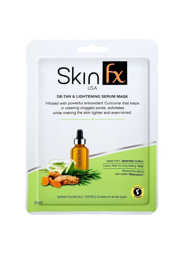 Skin Fx Unisex Pack Of 2 De Tan Lightening Brightening Moisturizing Facial Serum Mask