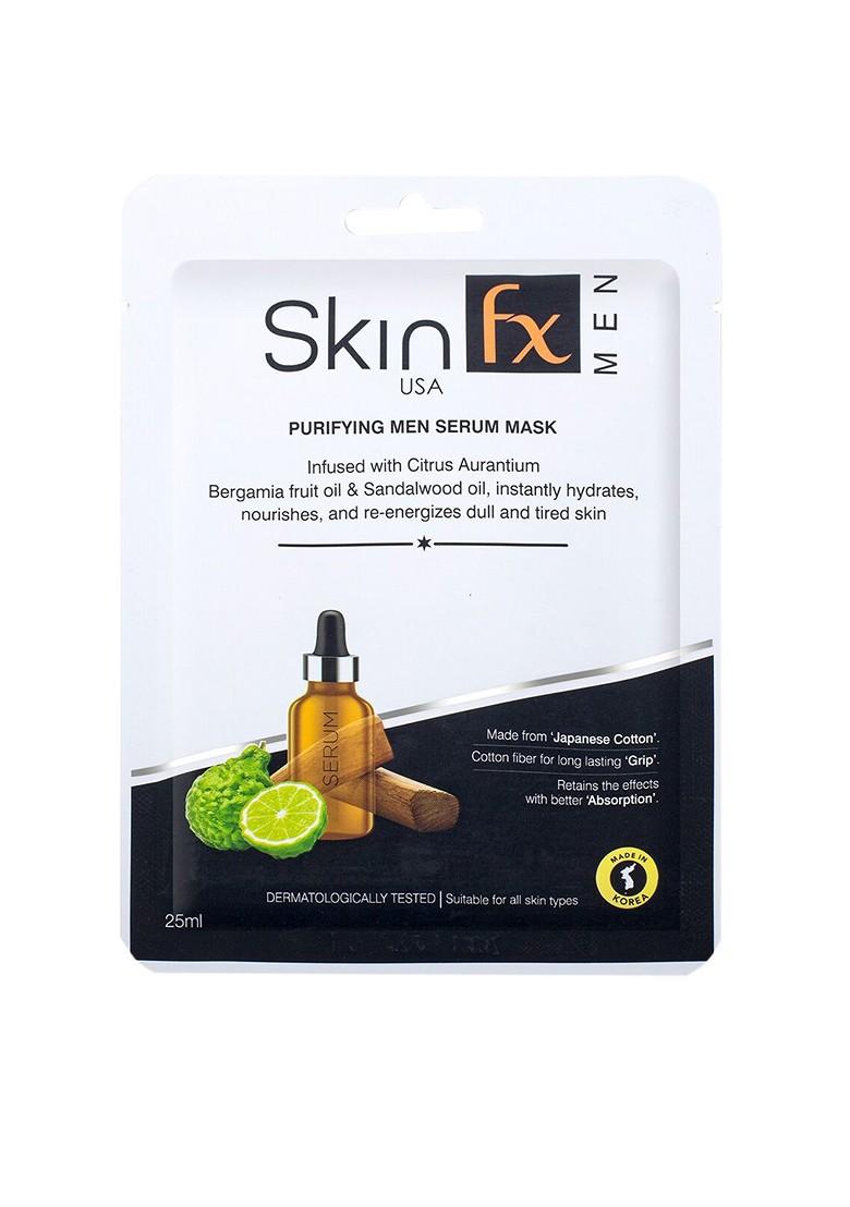 Skin Fx Unisex Pack Of 2 Brightening Moisturizing Purifying Men Facial Serum Mask