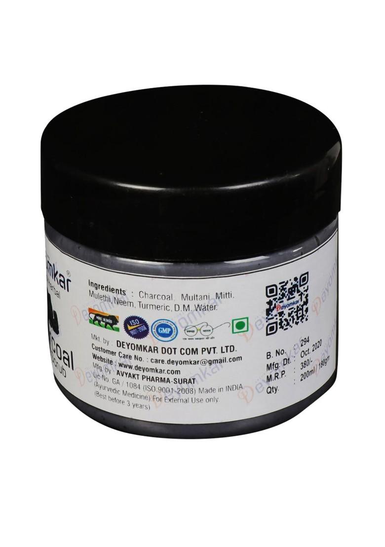 Deyomkar Natural Herbal Charcoal Face Scrub