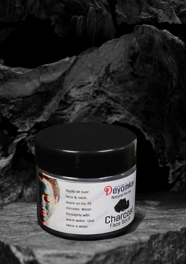Deyomkar Natural Herbal Charcoal Face Scrub