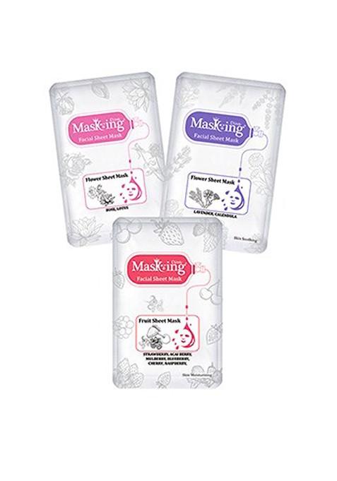 Masking Unisex Pack Of 10 Facial Sheet Masks