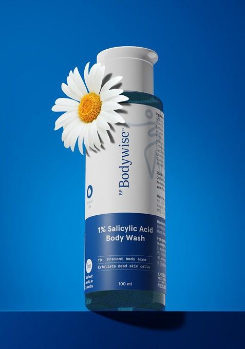 Be Bodywise 1 Salicylic Acid Body Wash Prevents Acne Exfoliate Dead Skin 100Ml