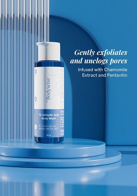 Be Bodywise 1 Salicylic Acid Body Wash Prevents Acne Exfoliate Dead Skin 100Ml