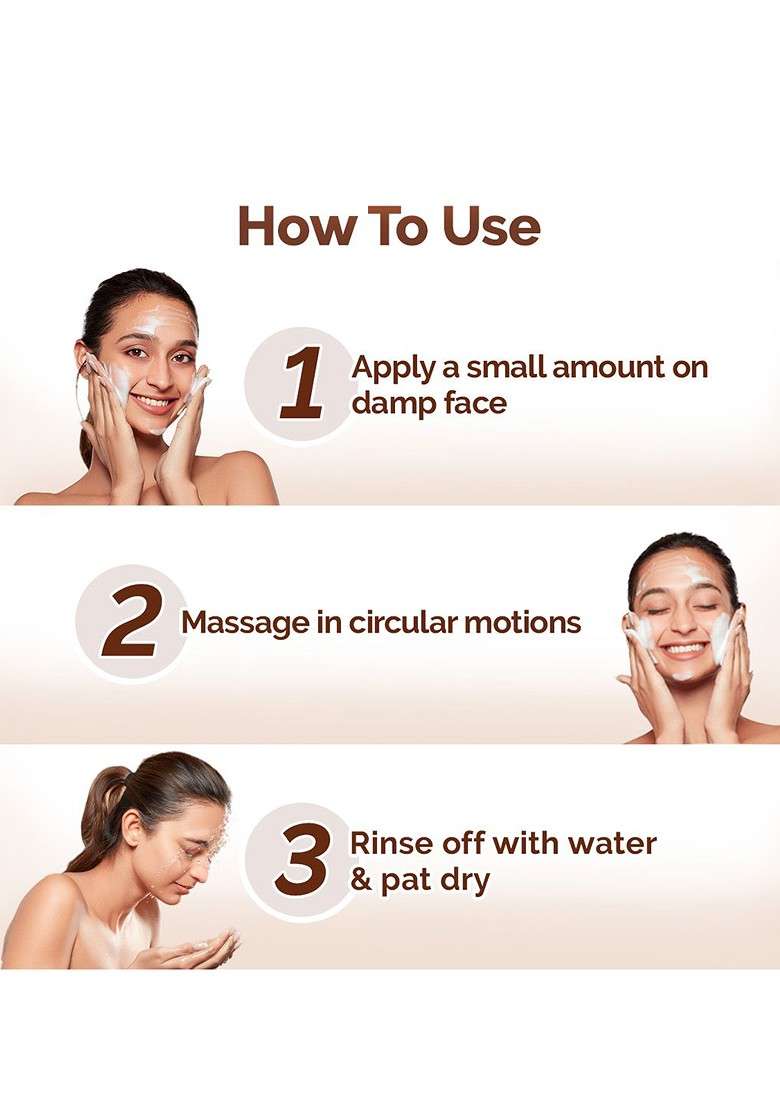 Mamaearth Rice Dewy Bright Face Wash With Water Niacinamide 200Ml - Indya