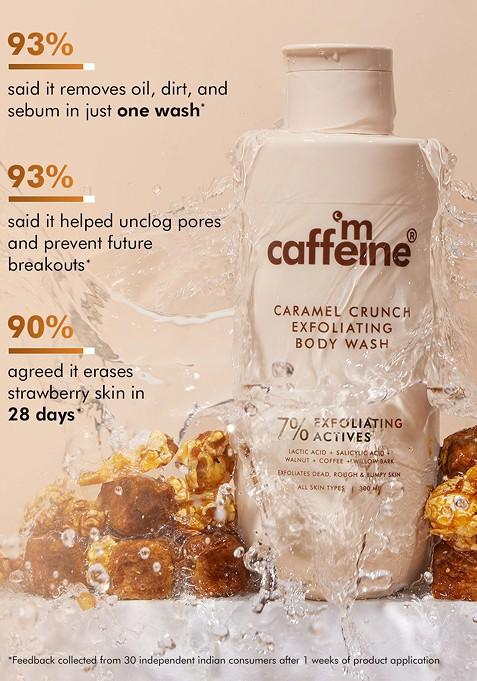 Mcaffeine 7 Exfoliating Body Wash With 1 Salicylic 2 Lactic Acid For Acne 300Ml