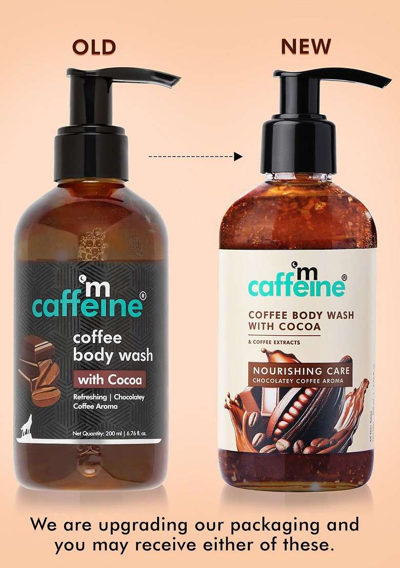 Mcaffeine Coffee Cocoa Body Wash For Detan Deep Cleansing Chocolatey Aroma 200Ml - Indya