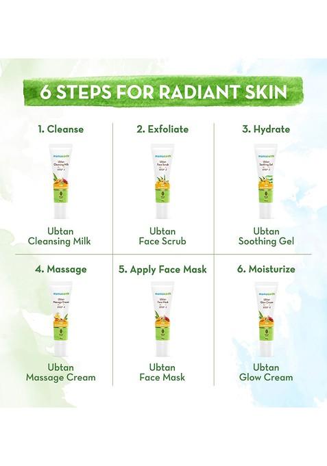 Mamaearth Ubtan Facial Kit With Turmeric Saffron For Glowing Skin 60 G