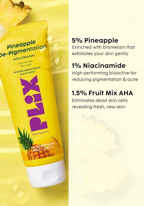 Plix The Plant Fix Pineapple De Pigmentation Facewash 100 Ml