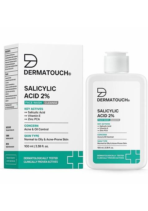 Dermatouch Salicylic Acid 2 Face Wash With Vitamin E Zinc Pca 100 Ml
