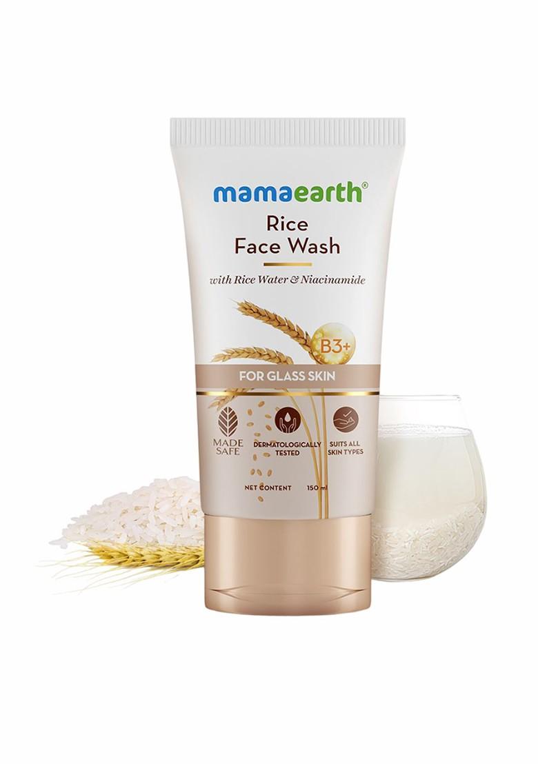 Mamaearth Rice Face Wash With Water Niacinamide For Glass Skin 150 Ml