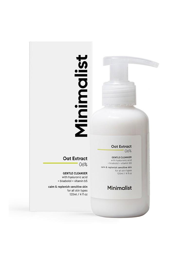 Minimalist 6 Oat Extract Gentle Cleanser With Hyaluronic Acid For Sensitive Skin 120 Ml