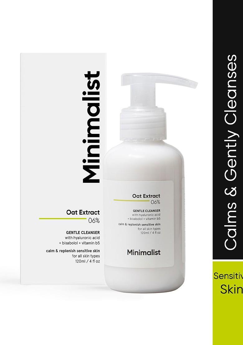 Minimalist 6 Oat Extract Gentle Cleanser With Hyaluronic Acid For Sensitive Skin 120 Ml