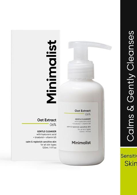 Minimalist 6 Oat Extract Gentle Cleanser With Hyaluronic Acid For Sensitive Skin 120 Ml